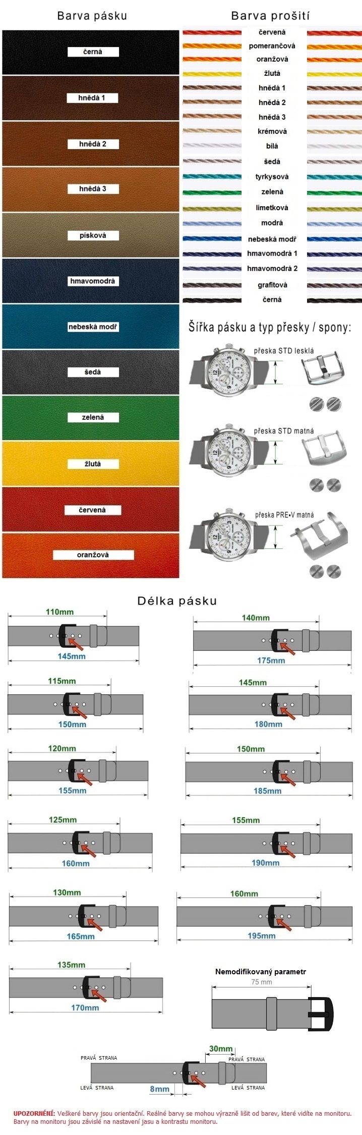 Kožený remienok na hodinky - modifikácie 66 | SHOPE.sk