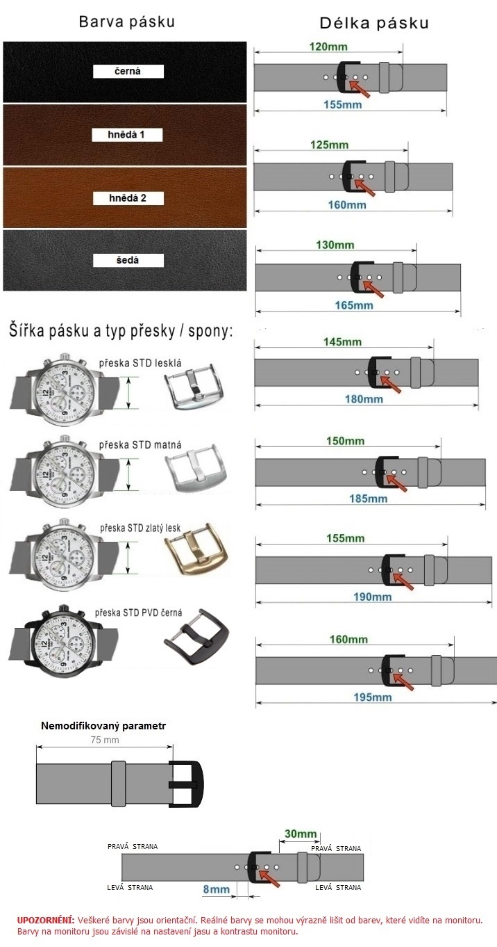 Kožený remienok na hodinky - modifikácie 13 | SHOPE.sk