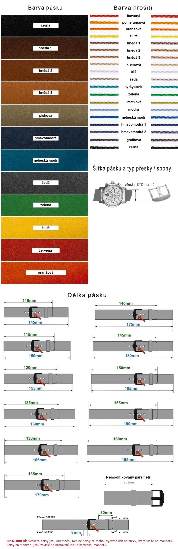 Kožený remienok na hodinky - modifikácie 104 | SHOPE.sk