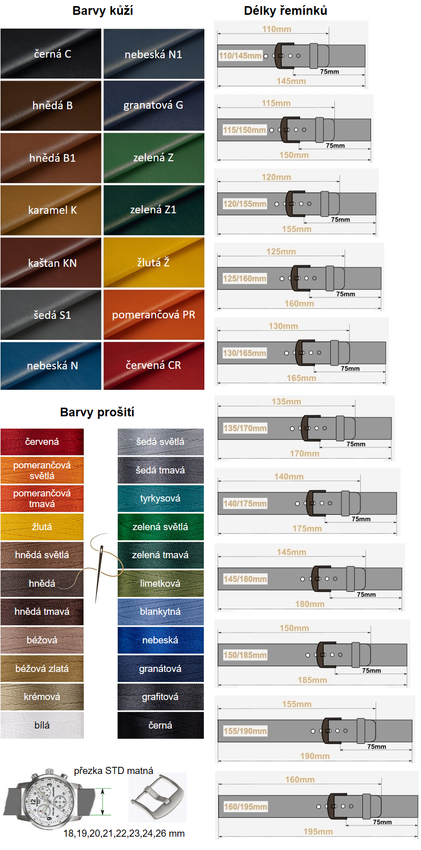 Kožený řemínek na hodinky - modifikace 101 | SHOPE.cz
